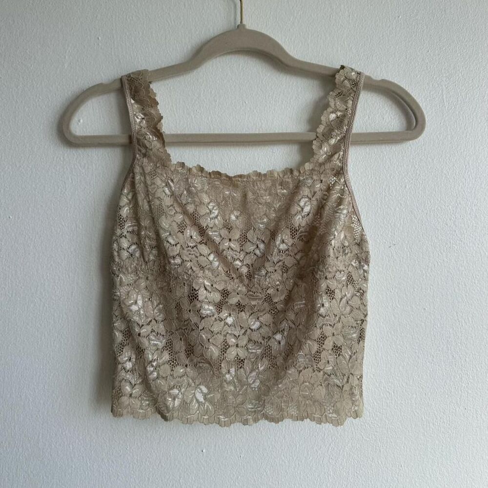 Unbranded Women's Cream and Tan Vest